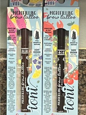 ioni  Microfilling Brow Tattoo — Light Brown praline& Dark Brown espresso.